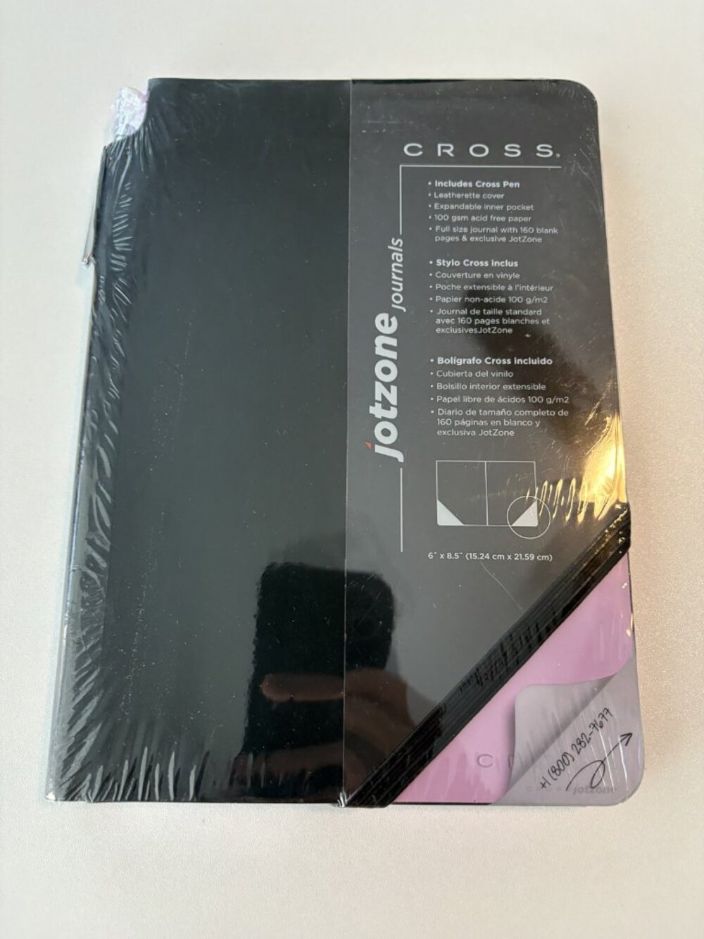 NEW Cross Jotzone Journal Medium Pink + Cross Pen Sealed